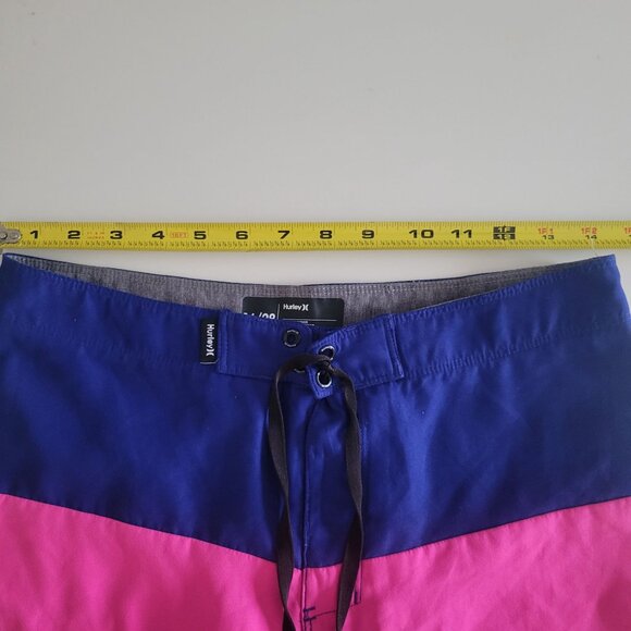 Hurley Boys' Multi-Color Swim Trunks Size 16/28 Bright Pink Orange Drawstring - Picture 15 of 15